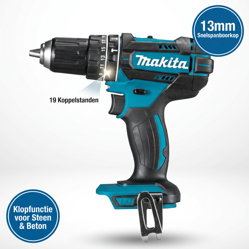 MAKITA DLX2131TJ 18V combiset DHP482 accu klopboormachine + DTD152 slagschroevendraaier (2x 5.0Ah accu) in Mbox